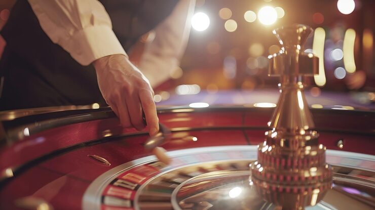 Dream Gaming blackjack betting interface on mobile screen